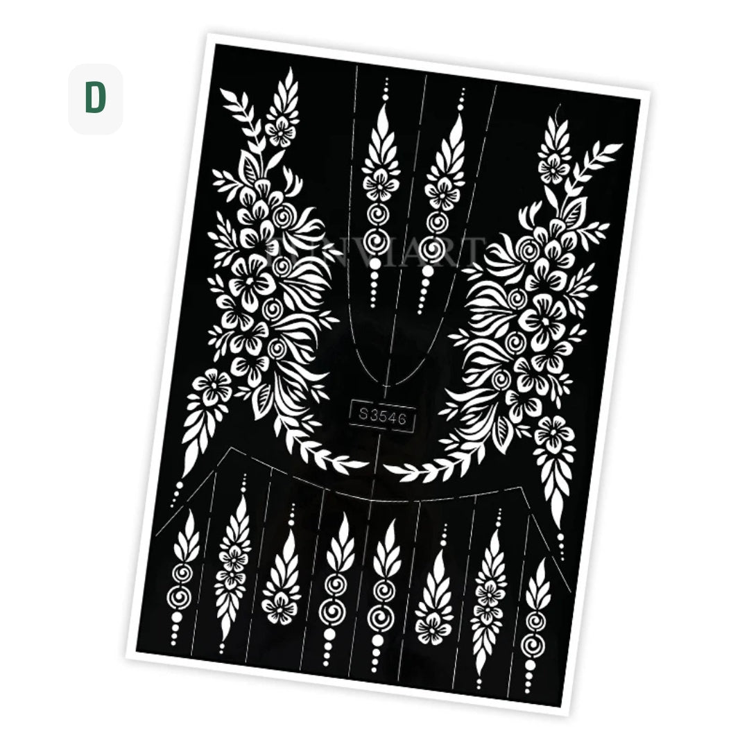 Pochoir tatouage temporaire réutilisable