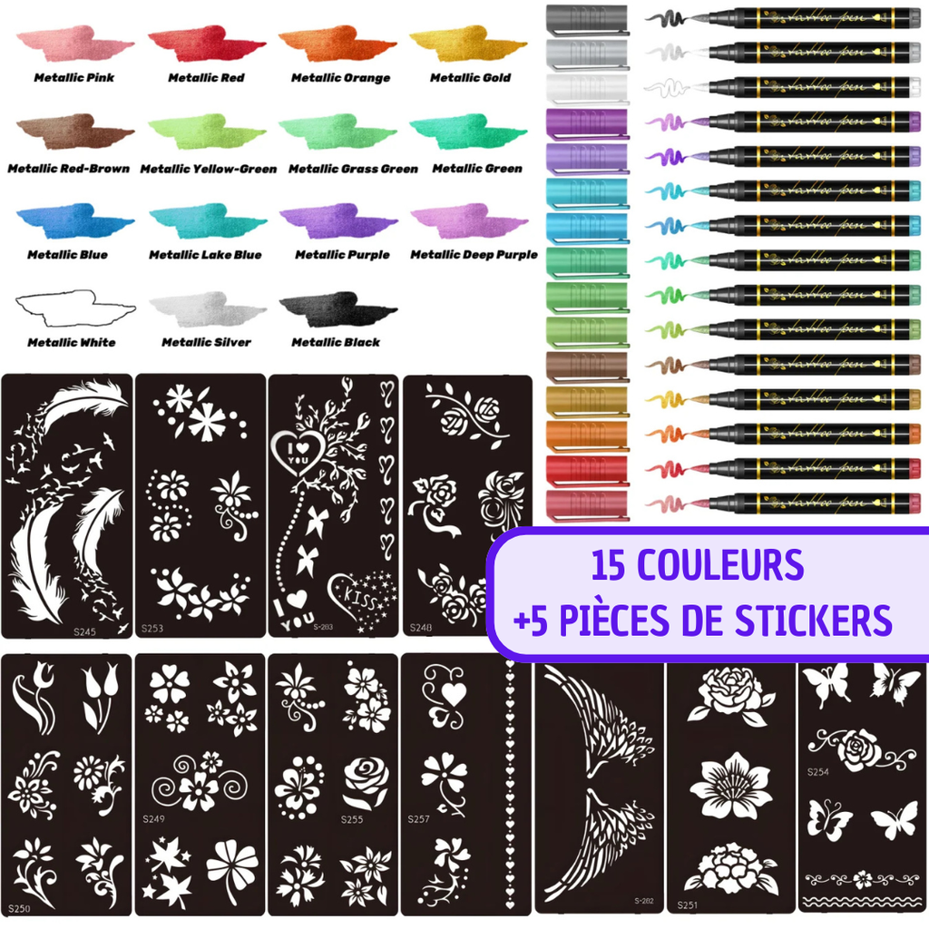 Marqueur Faux Tatouage Waterproof