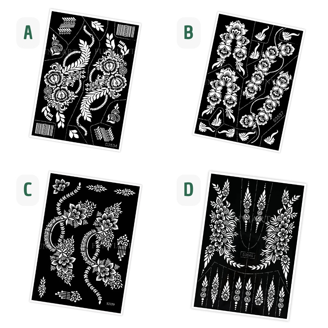 Pochoir tatouage temporaire réutilisable