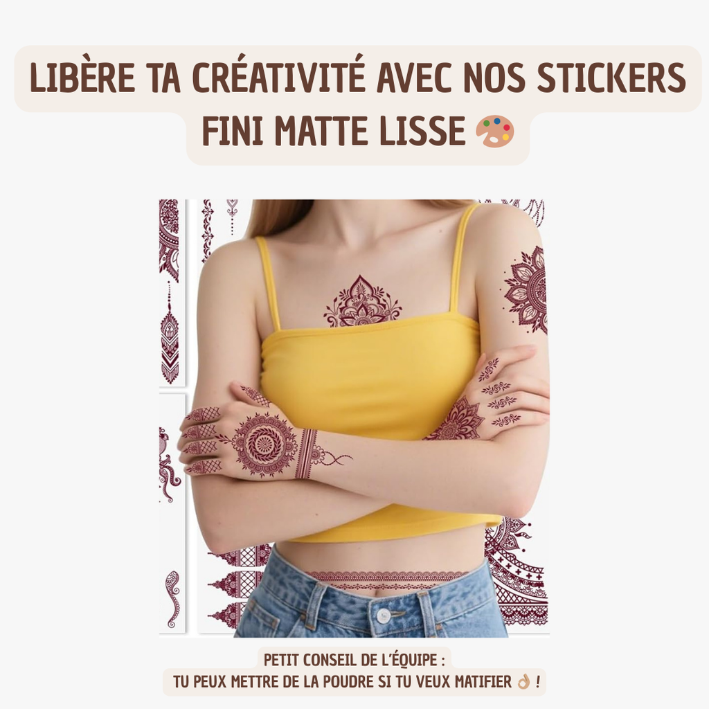 Henné stickers waterproof