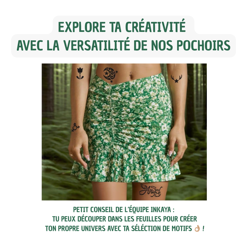 Pochoir tatouage temporaire réutilisable