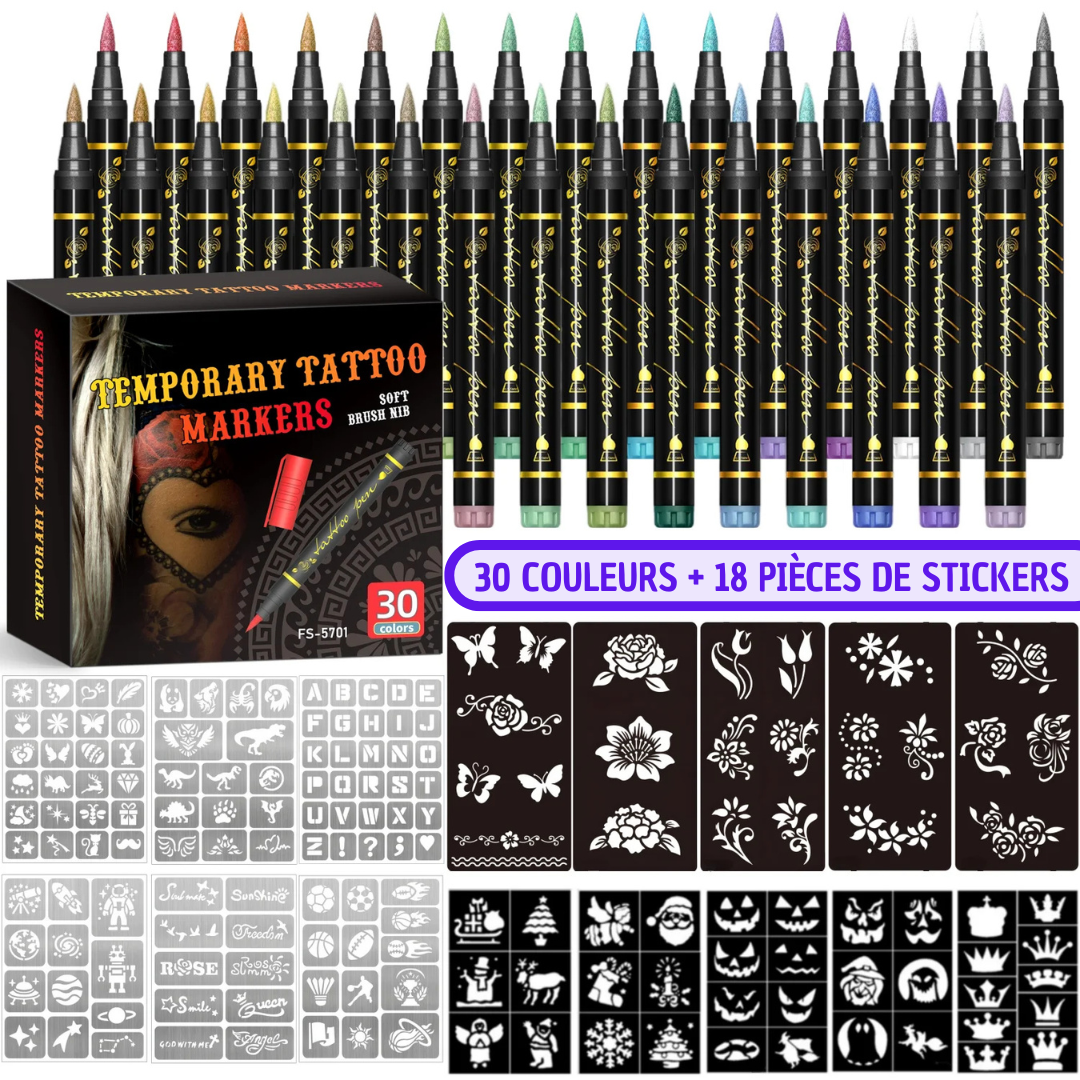 Marqueur Faux Tatouage Waterproof
