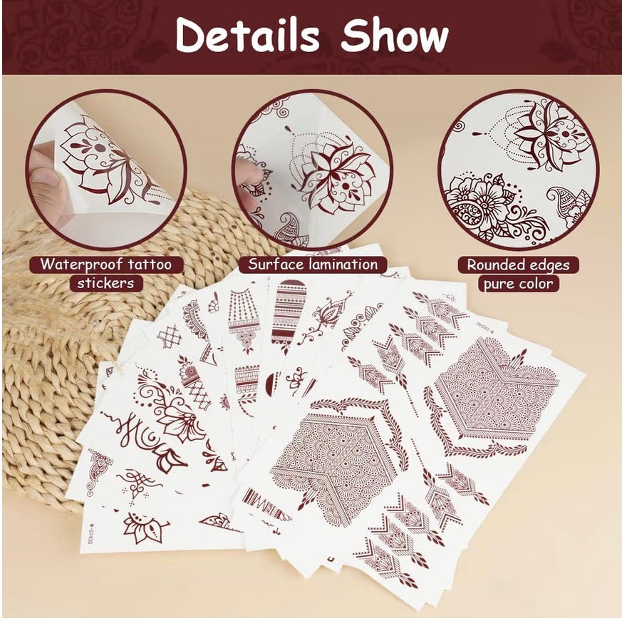 Henné stickers waterproof