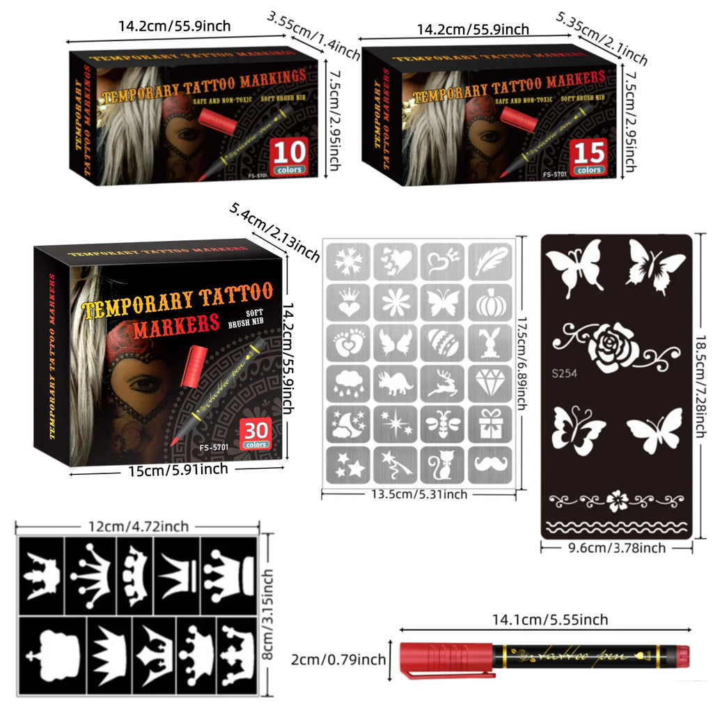 Marqueur Faux Tatouage Waterproof