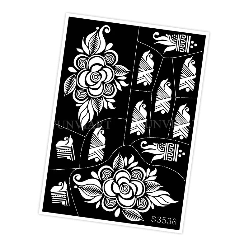 Pochoir tatouage temporaire réutilisable