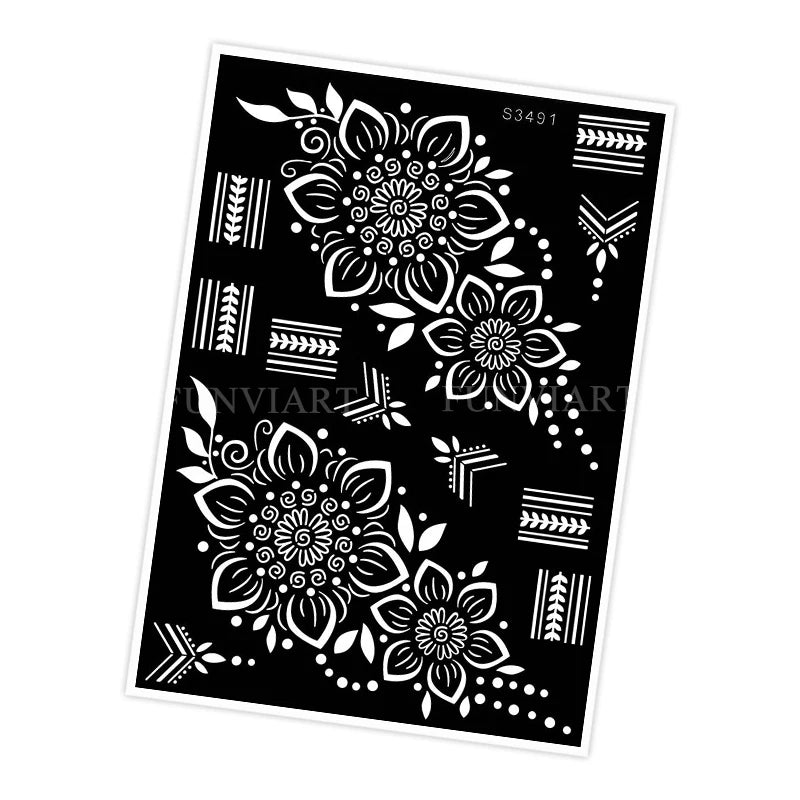 Pochoir tatouage temporaire réutilisable