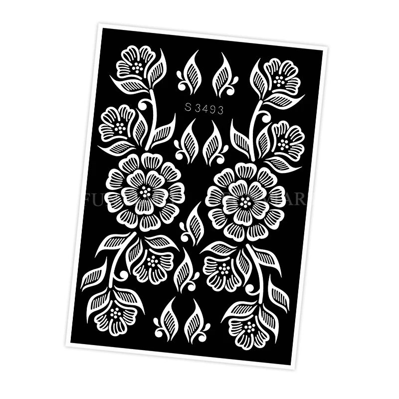 Pochoir tatouage temporaire réutilisable