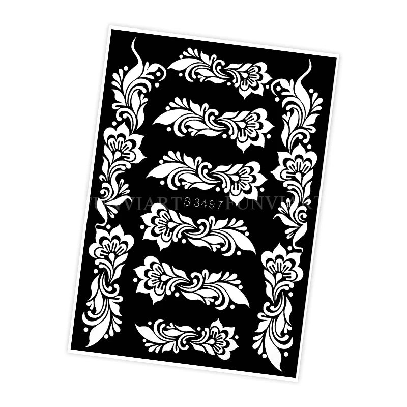 Pochoir tatouage temporaire réutilisable