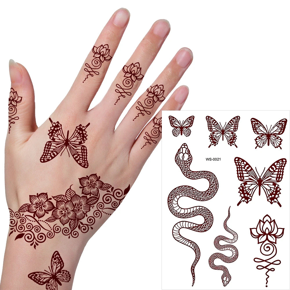 Henné stickers waterproof