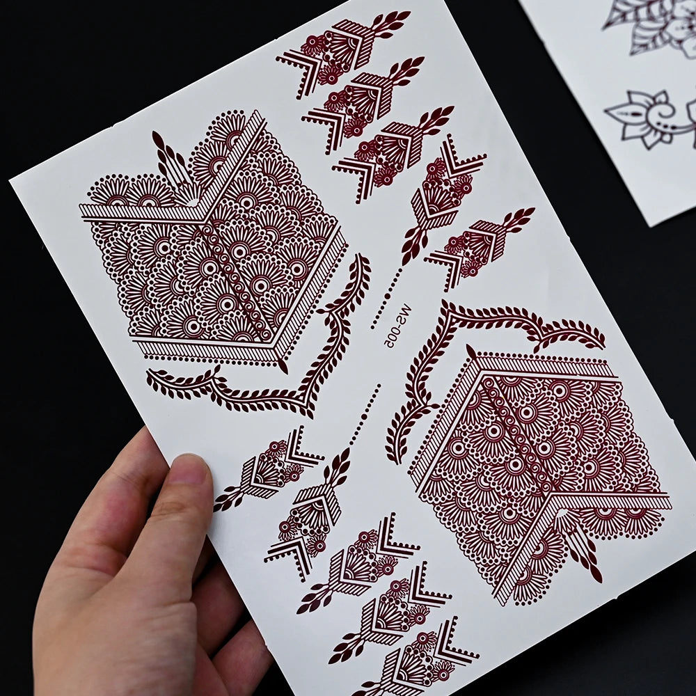Henné stickers waterproof