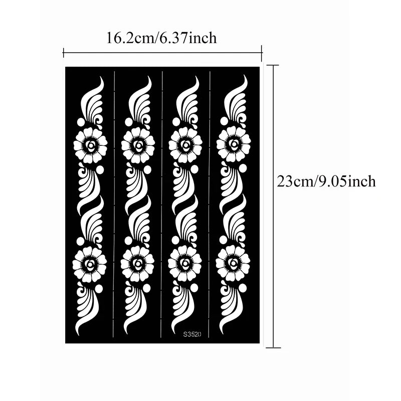 Pochoir tatouage temporaire réutilisable